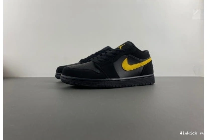 'Black Air Jordan Gold' University Low 1 1107